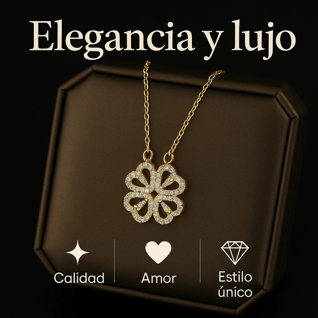 Collar Trébol de Corazones